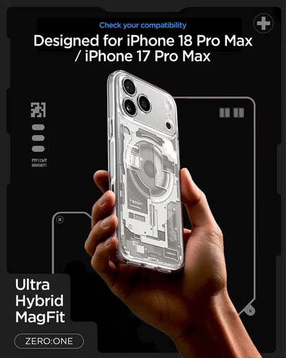 Spigen Ultra Hybrid MagFit iPhone 18 Pro Max / 17 Pro Max Hoesje Titanium afbeelding 4