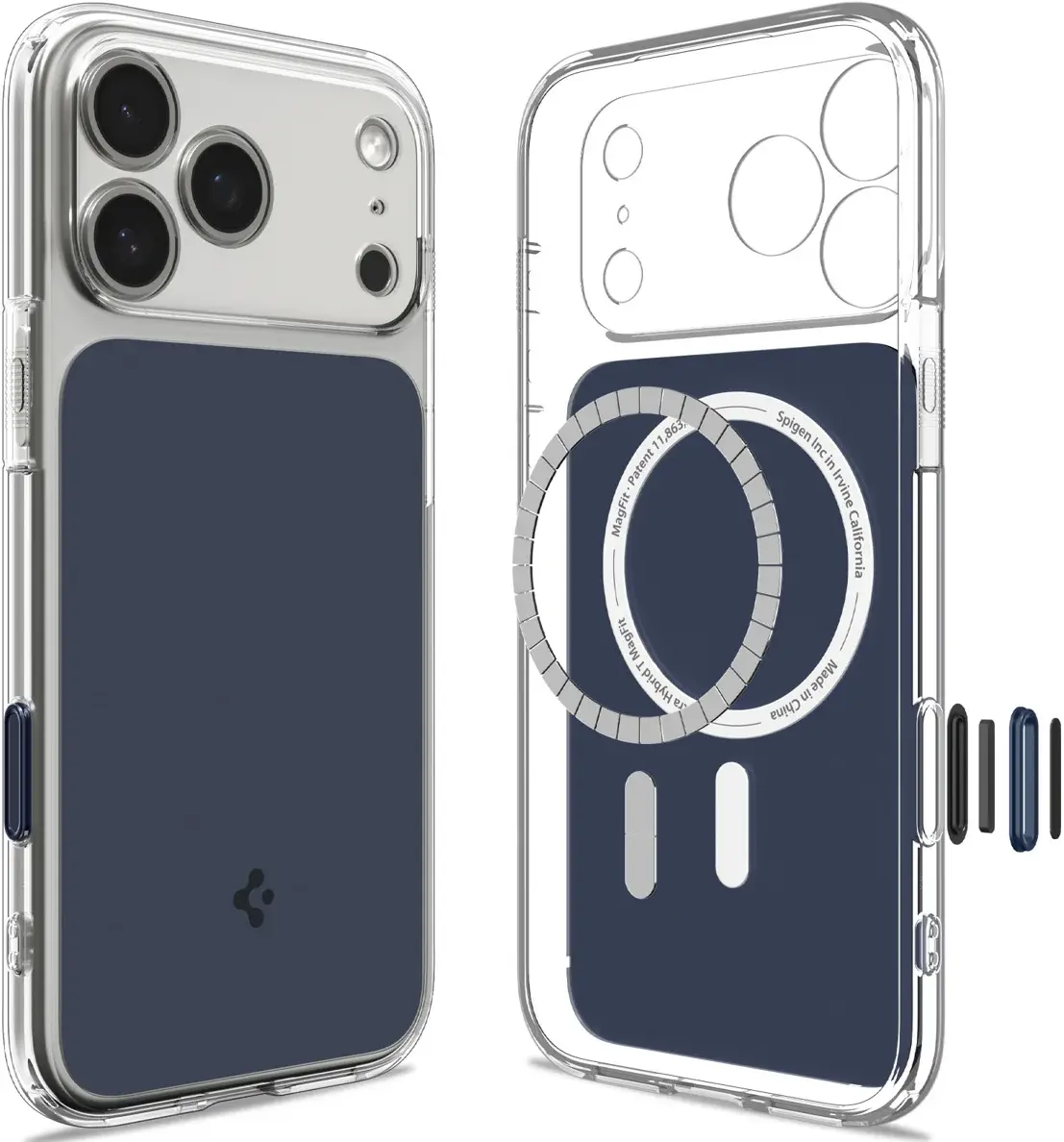 Spigen Ultra Hybrid T Apple iPhone 18 Pro / 17 Pro Hoesje MagSafe Blauw afbeelding 2