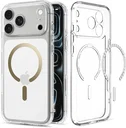 Spigen Ultra Hybrid MagFit iPhone 18 Pro / 17 Pro Hoesje MagSafe Clear Goud