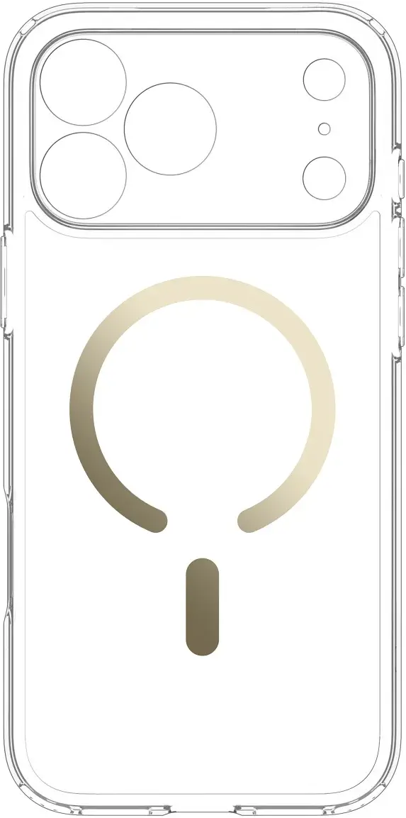 Spigen Ultra Hybrid MagFit iPhone 18 Pro / 17 Pro Hoesje MagSafe Clear Goud afbeelding 12