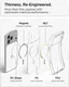 Spigen Ultra Hybrid MagFit iPhone 18 Pro / 17 Pro Hoesje MagSafe Clear Goud afbeelding 7