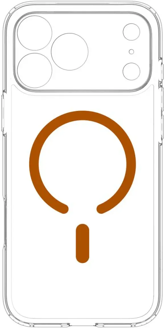 Spigen Ultra Hybrid MagFit iPhone 18 Pro / 17 Pro Hoesje MagSafe Clear Oranje afbeelding 12