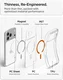 Spigen Ultra Hybrid MagFit iPhone 18 Pro / 17 Pro Hoesje MagSafe Clear Oranje afbeelding 7