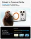 Spigen Ultra Hybrid MagFit iPhone 18 Pro / 17 Pro Hoesje MagSafe Clear Oranje afbeelding 8