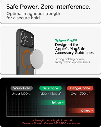 Spigen Ultra Hybrid MagFit iPhone 18 Pro / 17 Pro Hoesje MagSafe Zwart Oranje afbeelding 9