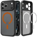 Spigen Ultra Hybrid MagFit iPhone 18 Pro / 17 Pro Hoesje MagSafe Zwart Oranje