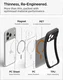 Spigen Ultra Hybrid MagFit iPhone 18 Pro / 17 Pro Hoesje MagSafe Zwart Oranje afbeelding 7