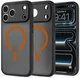 Spigen Ultra Hybrid MagFit iPhone 18 Pro / 17 Pro Hoesje MagSafe Zwart Oranje afbeelding 2