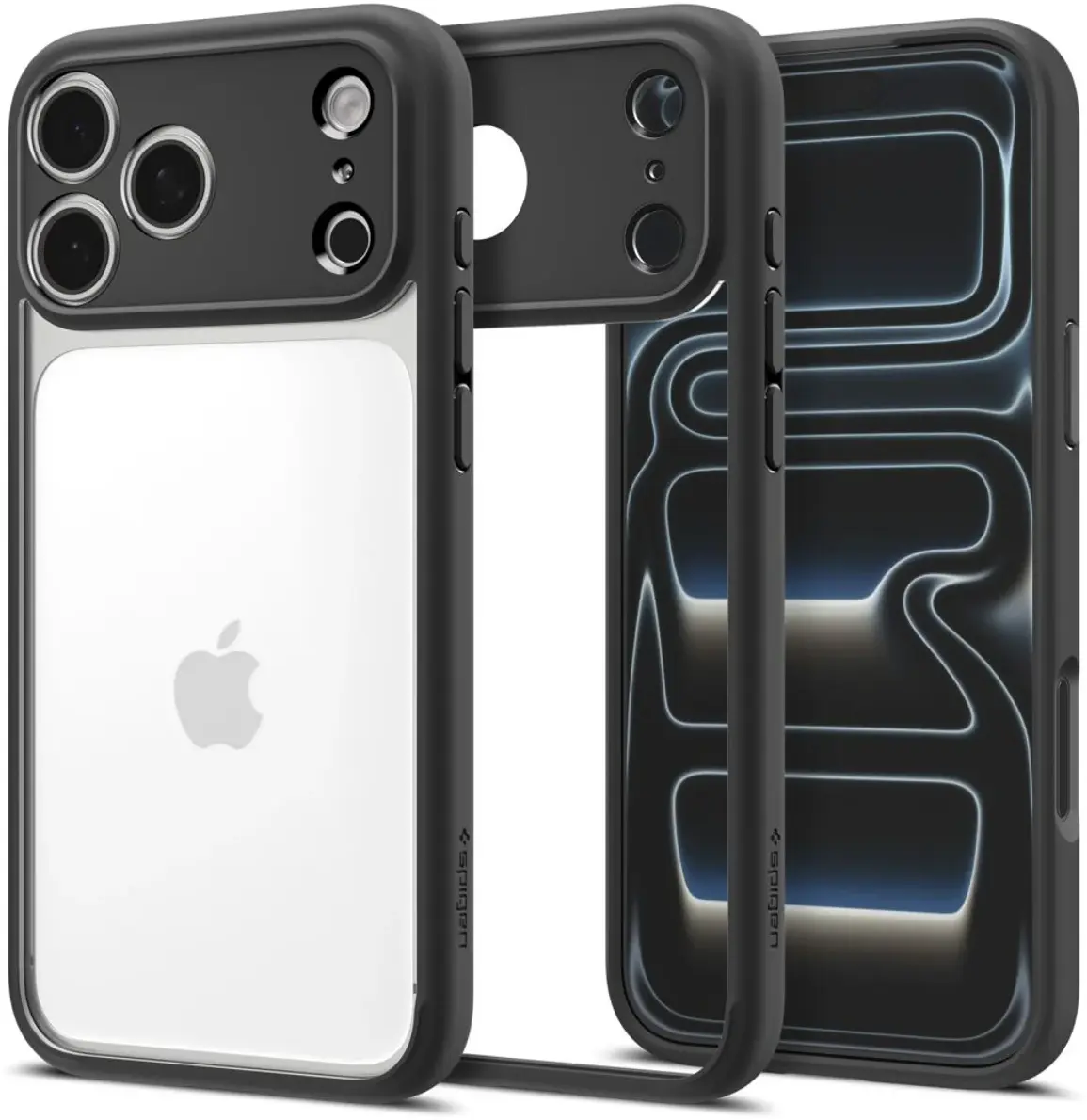 Spigen Ultra Hybrid Apple iPhone 18 Pro / 17 Pro Hoesje Back Cover Zwart afbeelding 1