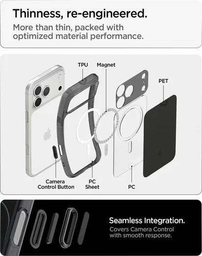 Spigen Ultra Hybrid T Apple iPhone 18 Pro / 17 Pro Hoesje MagSafe Zwart afbeelding 5