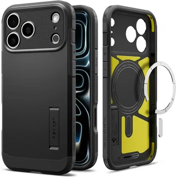 Spigen Tough Armor T Apple iPhone 18 Pro / 17 Pro Hoesje MagSafe Zwart