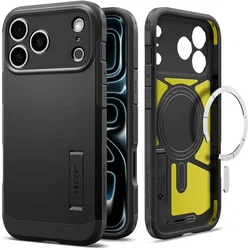 Spigen Tough Armor T Apple iPhone 18 Pro / 17 Pro Hoesje MagSafe Zwart afbeelding
