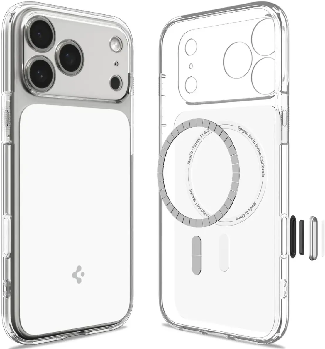 Spigen Ultra Hybrid T Apple iPhone 18 Pro / 17 Pro Hoesje MagSafe Wit afbeelding 2