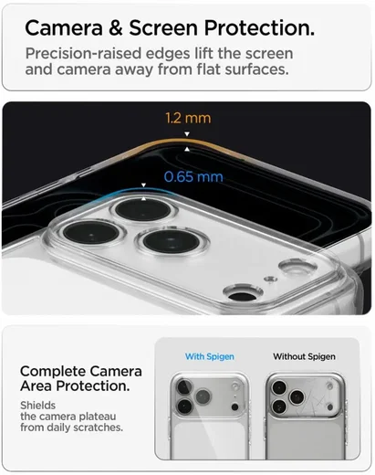 Spigen Ultra Hybrid Apple iPhone 18 Pro / 17 Pro Hoesje Back Cover Transparant afbeelding 6