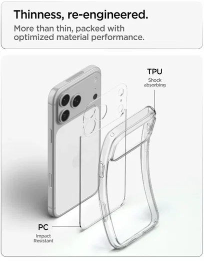 Spigen Ultra Hybrid Apple iPhone 18 Pro / 17 Pro Hoesje Back Cover Transparant afbeelding 7