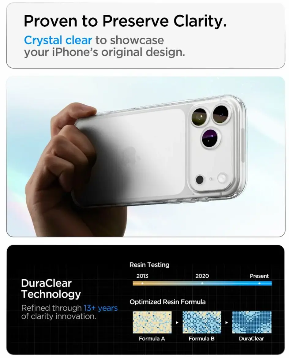 Spigen Ultra Hybrid Apple iPhone 18 Pro / 17 Pro Hoesje Back Cover Transparant afbeelding 8