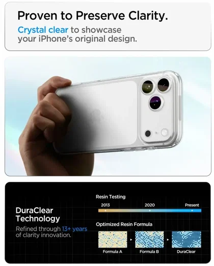 Spigen Ultra Hybrid Apple iPhone 18 Pro / 17 Pro Hoesje Back Cover Transparant afbeelding 8