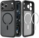 Spigen Ultra Hybrid MagFit iPhone 18 Pro / 17 Pro Hoesje MagSafe Frosted Zwart afbeelding 1