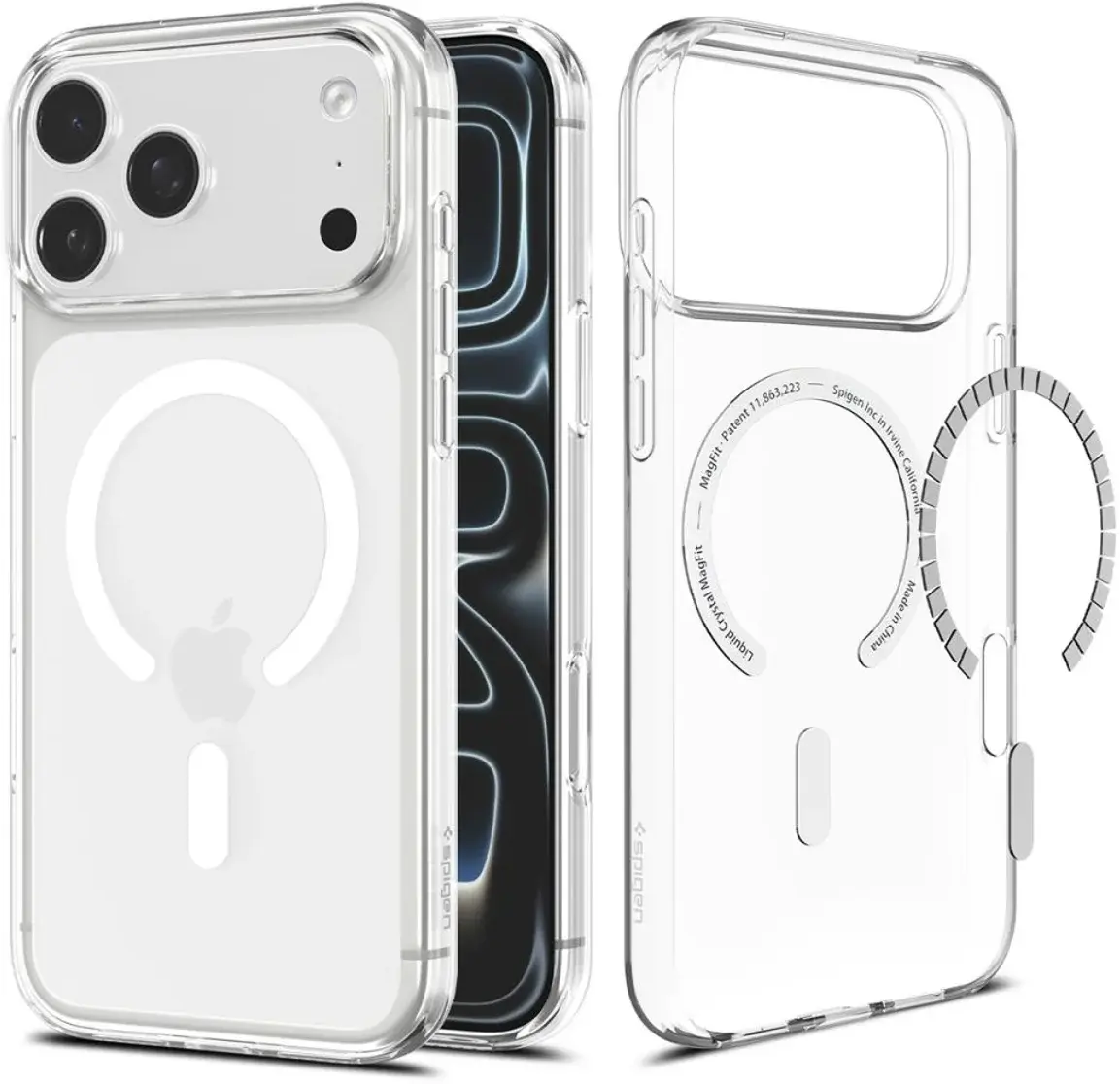 Spigen Liquid Crystal Apple iPhone 18 Pro / 17 Pro Hoesje MagSafe Clear Wit afbeelding 2
