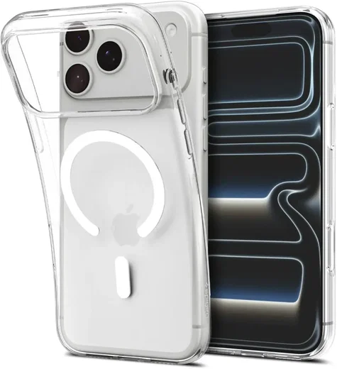 Spigen Liquid Crystal Apple iPhone 18 Pro / 17 Pro Hoesje MagSafe Clear Wit afbeelding 1