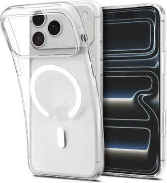 Spigen Liquid Crystal Apple iPhone 18 Pro / 17 Pro Hoesje MagSafe Clear Wit