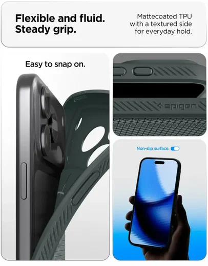 Spigen Liquid Air Apple iPhone 18 Pro / 17 Pro Hoesje Back Cover Groen afbeelding 5