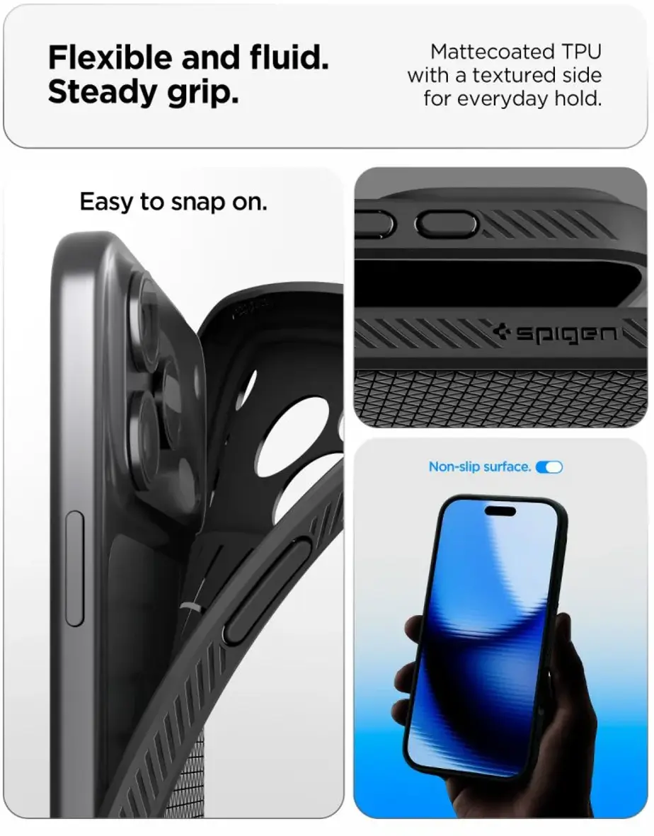 Spigen Liquid Air Apple iPhone 18 Pro / 17 Pro Hoesje Back Cover Zwart afbeelding 5