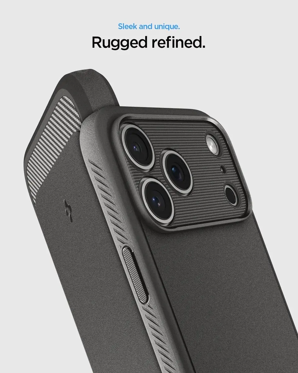Spigen Rugged Armor MagFit Apple iPhone 18 Pro / 17 Pro Hoesje MagSafe Grijs afbeelding 8