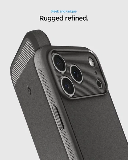 Spigen Rugged Armor MagFit Apple iPhone 18 Pro / 17 Pro Hoesje MagSafe Grijs afbeelding 8