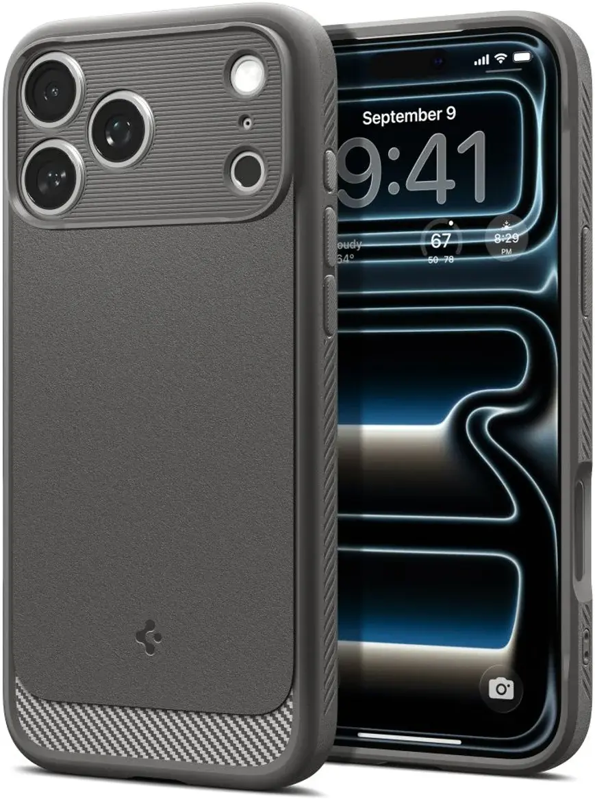 Spigen Rugged Armor MagFit Apple iPhone 18 Pro / 17 Pro Hoesje MagSafe Grijs afbeelding 2