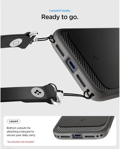 Spigen Rugged Armor MagFit Apple iPhone 18 Pro / 17 Pro Hoesje MagSafe Grijs afbeelding 7
