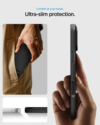 Spigen Thin Fit MagFit Apple iPhone 18 Pro / 17 Pro Hoesje MagSafe Zwart afbeelding 3