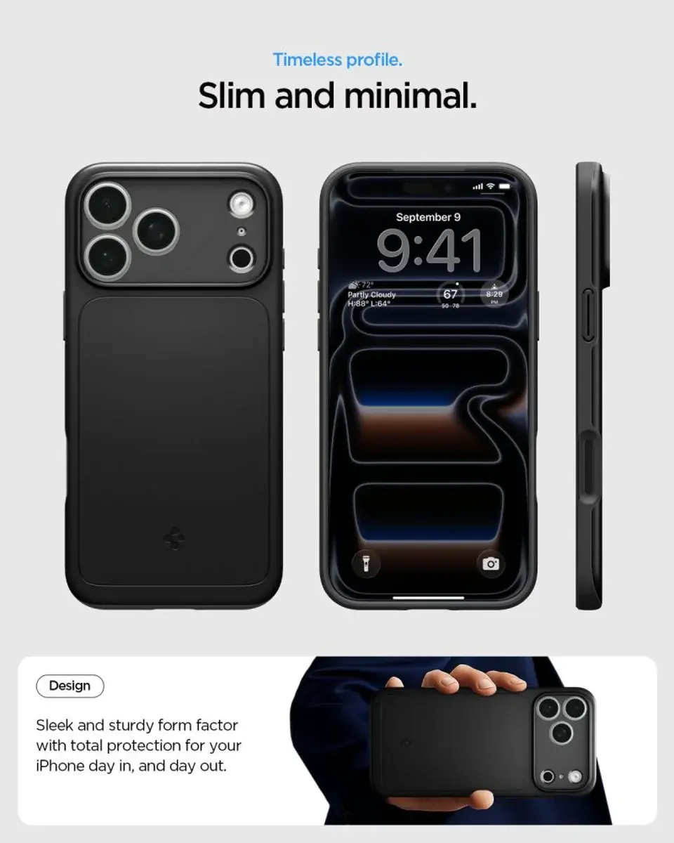 Spigen Thin Fit MagFit Apple iPhone 18 Pro / 17 Pro Hoesje MagSafe Zwart afbeelding 5