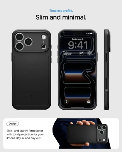 Spigen Thin Fit MagFit Apple iPhone 18 Pro / 17 Pro Hoesje MagSafe Zwart afbeelding 5