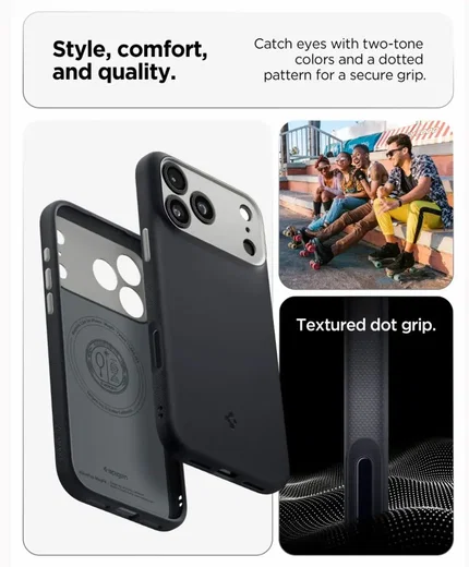 Spigen Nano Pop MagFit Apple iPhone 18 Pro / 17 Pro Hoesje MagSafe Zwart afbeelding 5