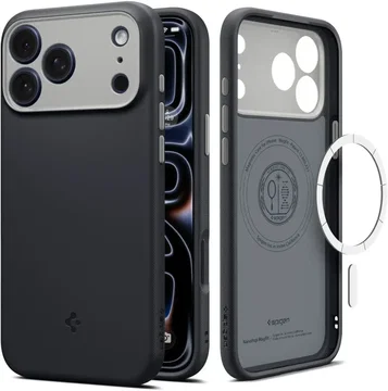 Spigen Nano Pop MagFit Apple iPhone 18 Pro / 17 Pro Hoesje MagSafe Zwart