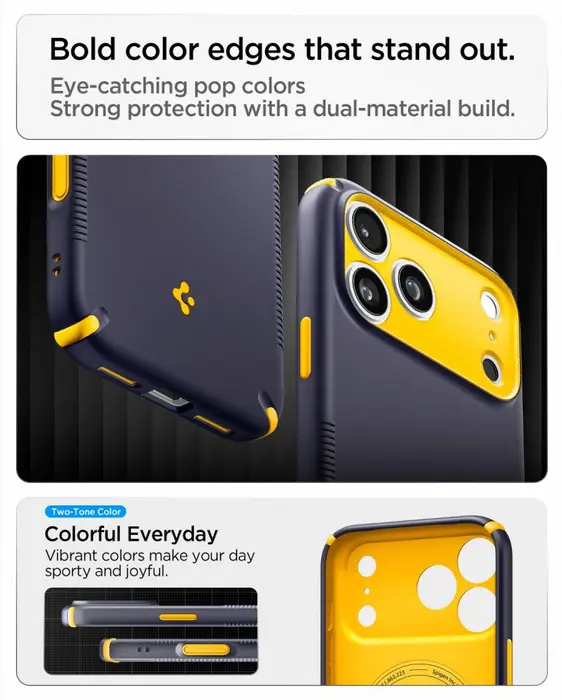 Spigen Nano Pop Hybrid MagFit iPhone 18 Pro / 17 Pro MagSafe Back Cover Blauw afbeelding 7