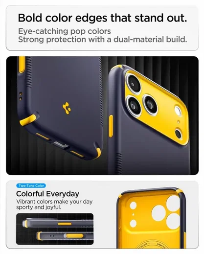 Spigen Nano Pop Hybrid MagFit iPhone 18 Pro / 17 Pro MagSafe Back Cover Blauw afbeelding 7