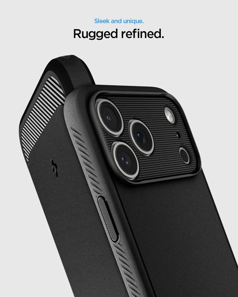Spigen Rugged Armor MagFit Apple iPhone 18 Pro / 17 Pro Hoesje MagSafe Zwart afbeelding 8