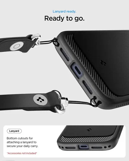 Spigen Rugged Armor MagFit Apple iPhone 18 Pro / 17 Pro Hoesje MagSafe Zwart afbeelding 7