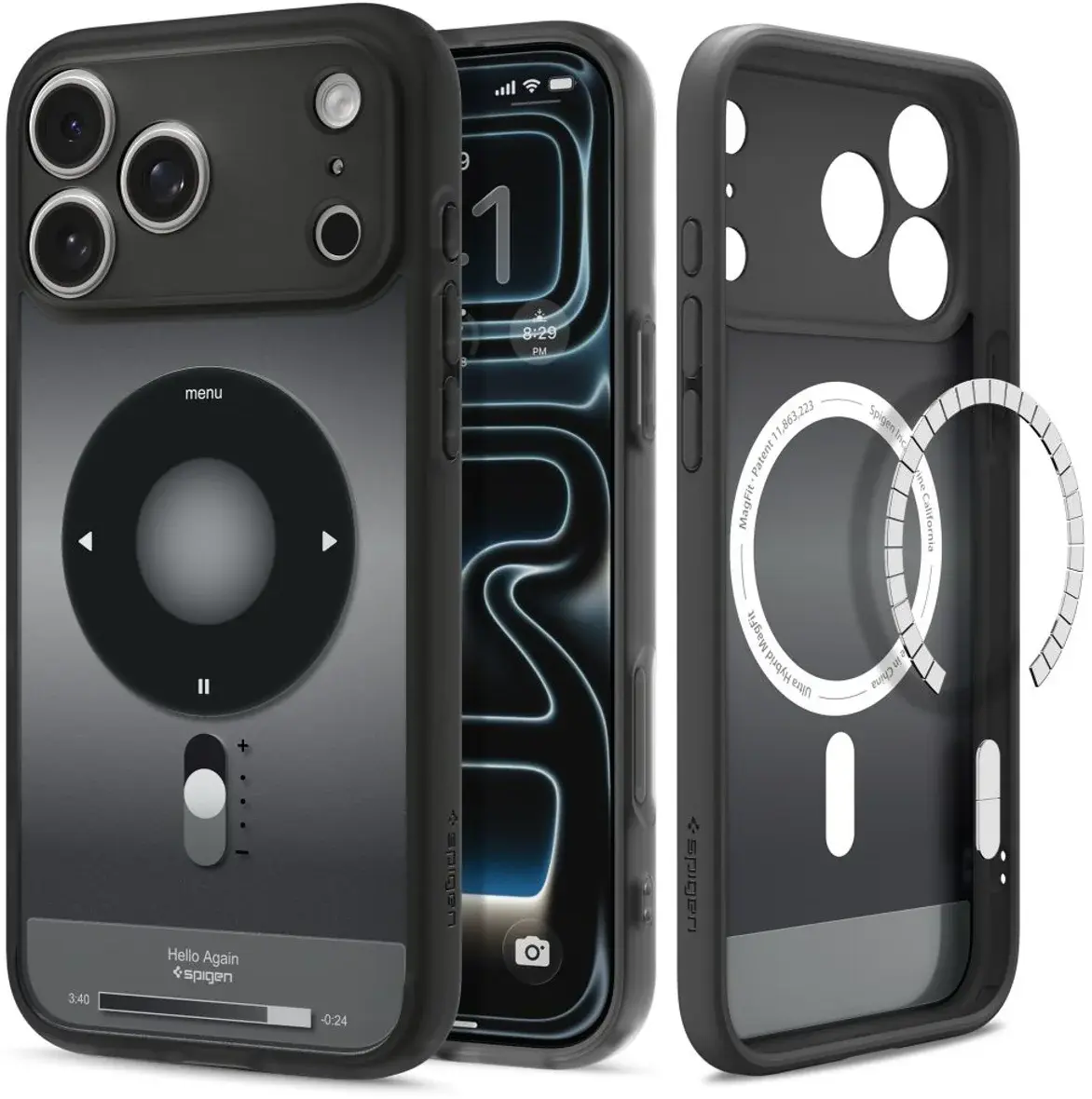 Spigen Ultra Hybrid MagFit iPhone 18 Pro / 17 Pro Hoesje MagSafe Classic Zwart afbeelding 1