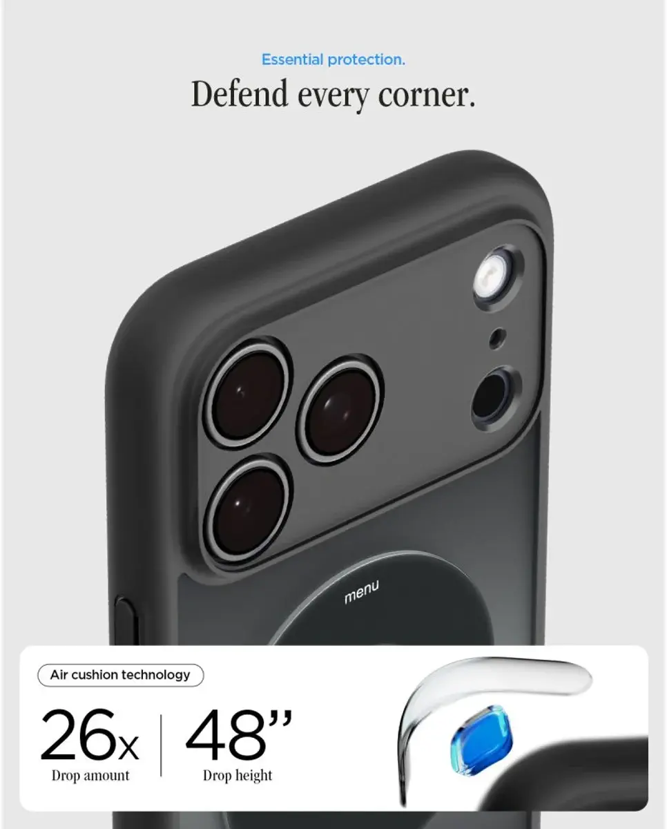 Spigen Ultra Hybrid MagFit iPhone 18 Pro / 17 Pro Hoesje MagSafe Classic Zwart afbeelding 8