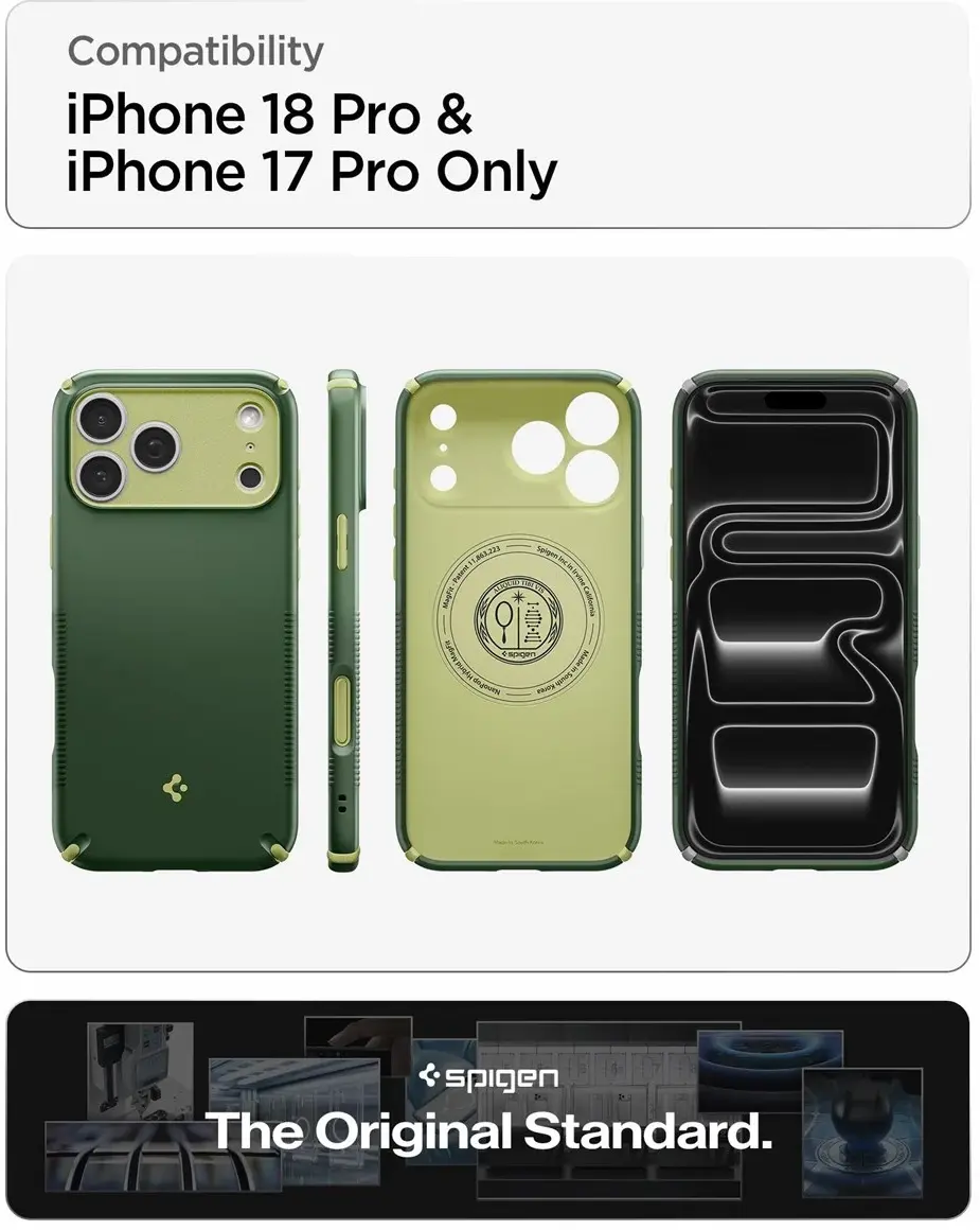 Spigen Nano Pop Hybrid MagFit iPhone 18 Pro / 17 Pro MagSafe Back Cover Groen afbeelding 4