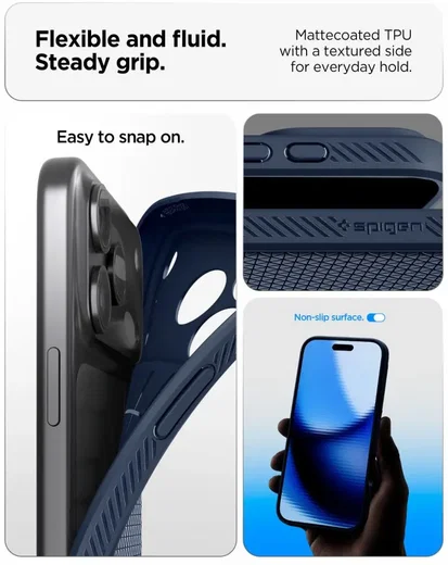 Spigen Liquid Air Apple iPhone 18 Pro / 17 Pro Hoesje Back Cover Blauw afbeelding 5