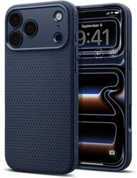 Spigen Liquid Air Apple iPhone 18 Pro / 17 Pro Hoesje Back Cover Blauw afbeelding