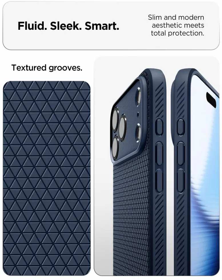 Spigen Liquid Air Apple iPhone 18 Pro / 17 Pro Hoesje Back Cover Blauw afbeelding 4