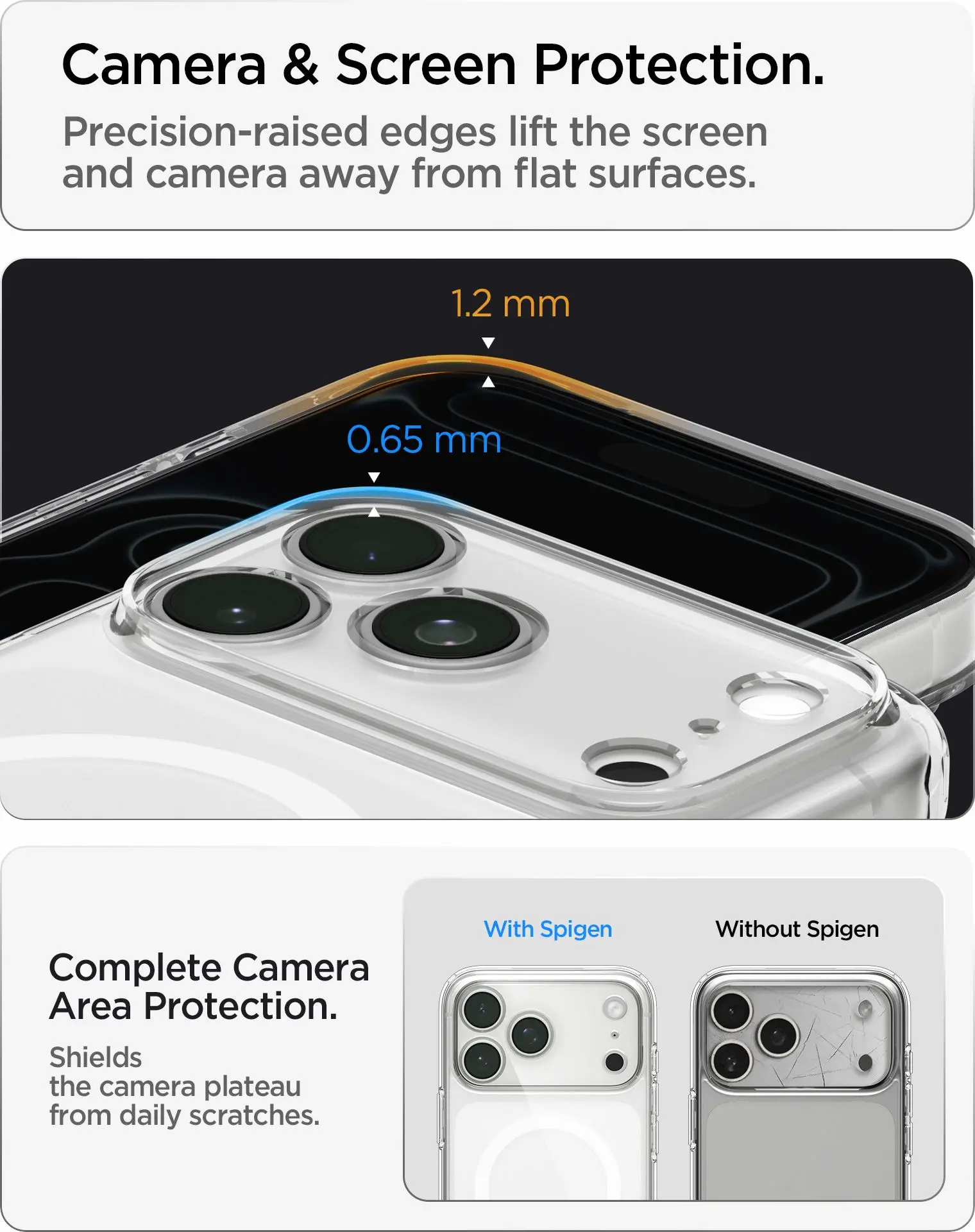 Spigen Ultra Hybrid MagFit iPhone 18 Pro / 17 Pro Hoesje MagSafe Frosted Wit afbeelding 5