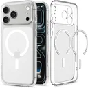 Spigen Ultra Hybrid MagFit iPhone 18 Pro / 17 Pro Hoesje MagSafe Frosted Wit