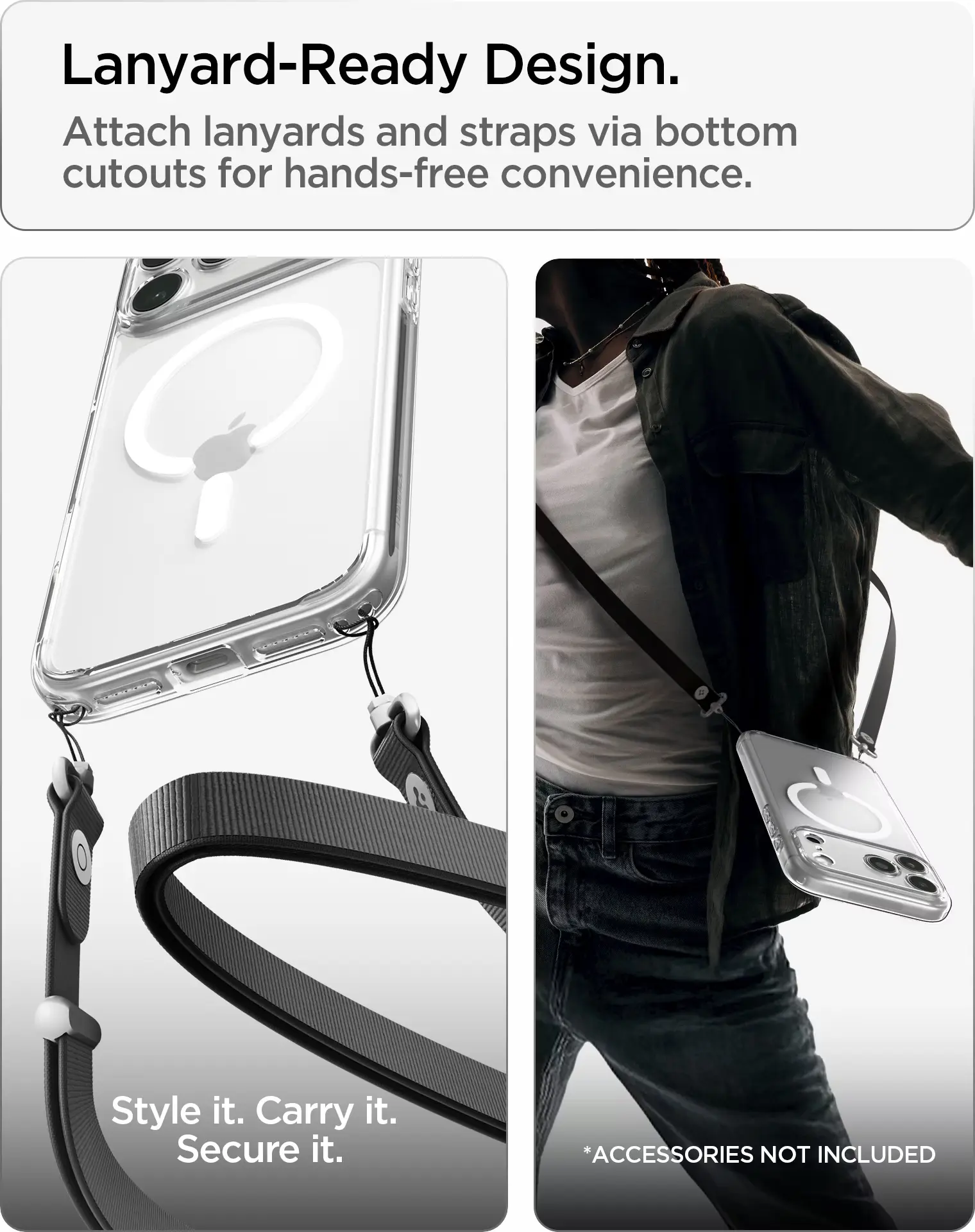 Spigen Ultra Hybrid MagFit iPhone 18 Pro / 17 Pro Hoesje MagSafe Clear Wit afbeelding 10