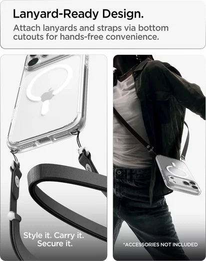 Spigen Ultra Hybrid MagFit iPhone 18 Pro / 17 Pro Hoesje MagSafe Clear Wit afbeelding 10